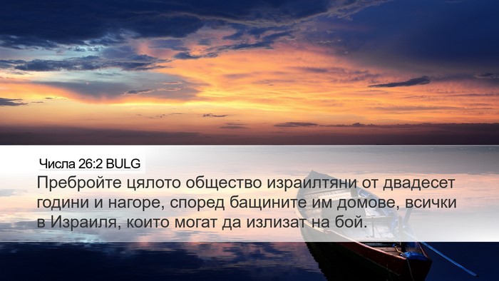 Числа 26:2 BULG Bible Verse Image