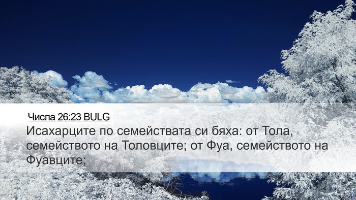 Числа 26:23 BULG Bible Verse Image