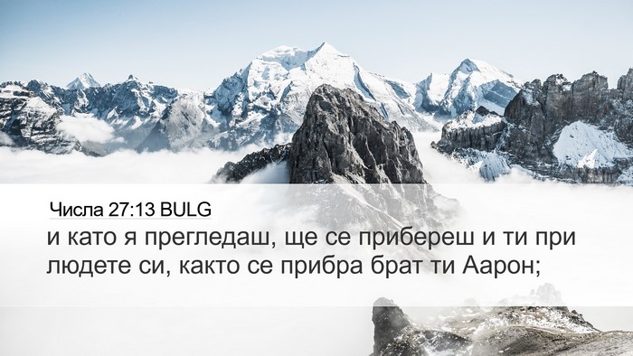 Числа 27:13 BULG Bible Verse Image