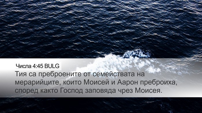Числа 4:45 BULG Bible Verse Image