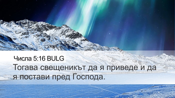 Числа 5:16 BULG Bible Verse Image