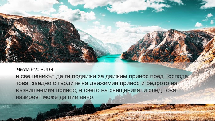 Числа 6:20 BULG Bible Verse Image