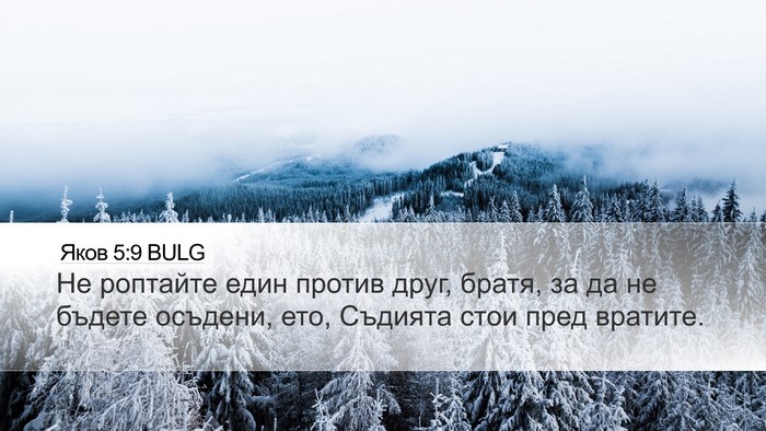 Яков 5:9 BULG Bible Verse Image