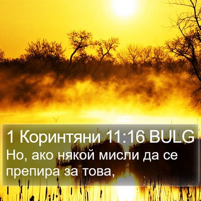 1 Коринтяни 11:16 BULG Bible Verse Image