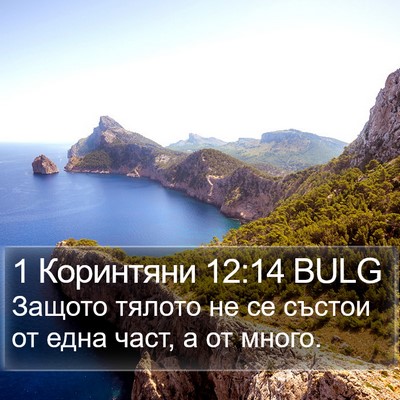 1 Коринтяни 12:14 BULG Bible Verse Image
