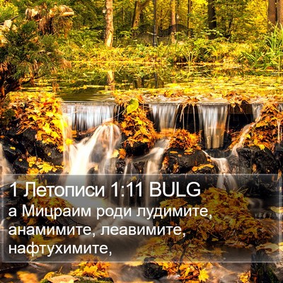 1 Летописи 1:11 BULG Bible Verse Image