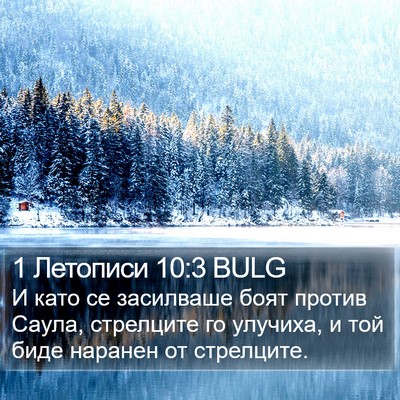 1 Летописи 10:3 BULG Bible Verse Image