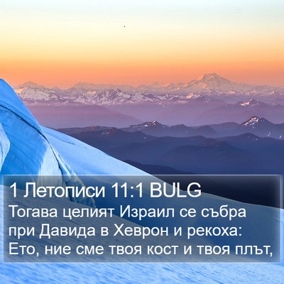1 Летописи 11:1 BULG Bible Verse Image