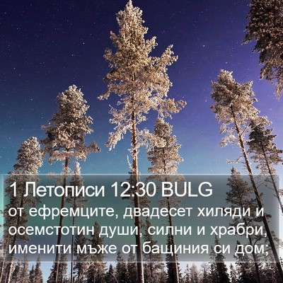 1 Летописи 12:30 BULG Bible Verse Image