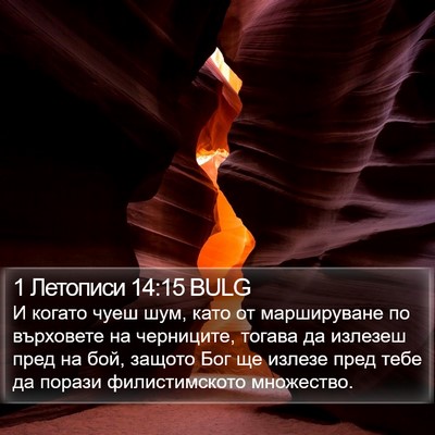 1 Летописи 14:15 BULG Bible Verse Image