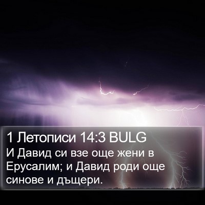 1 Летописи 14:3 BULG Bible Verse Image