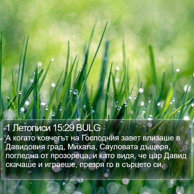 1 Летописи 15:29 BULG Bible Verse Image