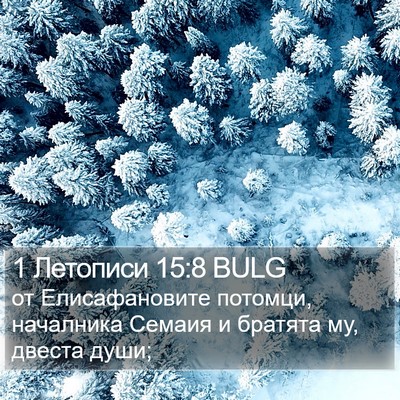1 Летописи 15:8 BULG Bible Verse Image