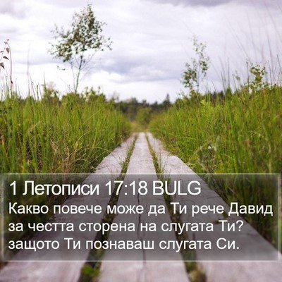 1 Летописи 17:18 BULG Bible Verse Image