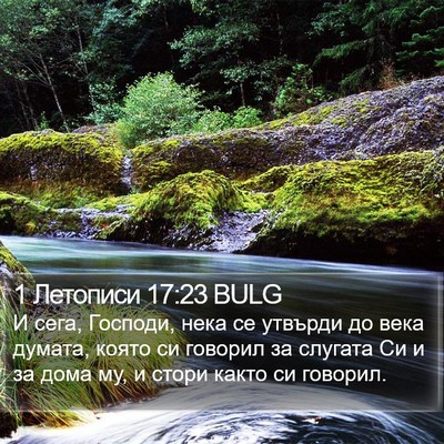 1 Летописи 17:23 BULG Bible Verse Image