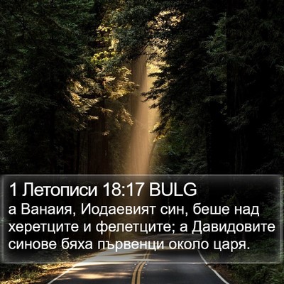 1 Летописи 18:17 BULG Bible Verse Image