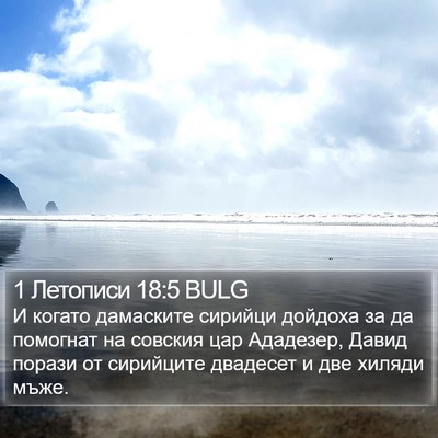 1 Летописи 18:5 BULG Bible Verse Image