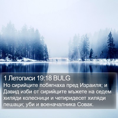 1 Летописи 19:18 BULG Bible Verse Image