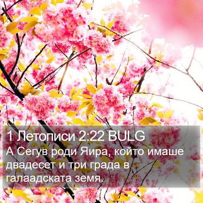 1 Летописи 2:22 BULG Bible Verse Image