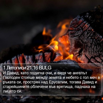 1 Летописи 21:16 BULG Bible Verse Image