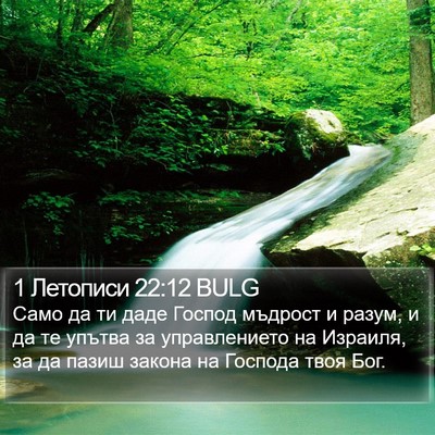 1 Летописи 22:12 BULG Bible Verse Image