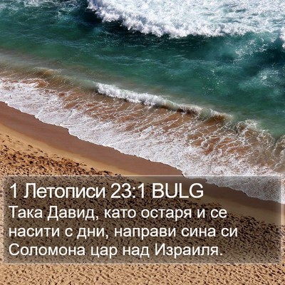 1 Летописи 23:1 BULG Bible Verse Image