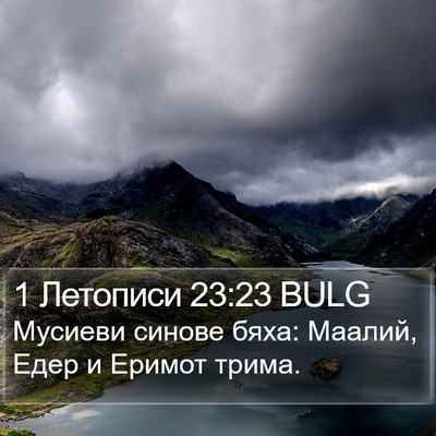 1 Летописи 23:23 BULG Bible Verse Image
