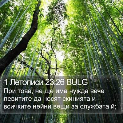 1 Летописи 23:26 BULG Bible Verse Image