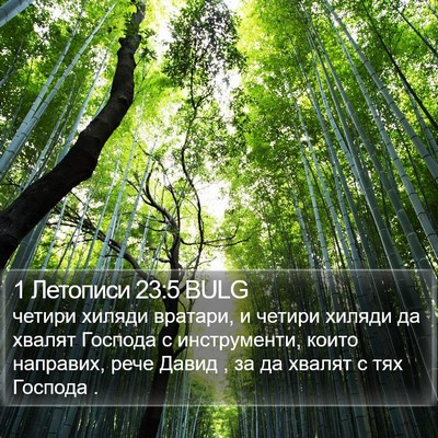1 Летописи 23:5 BULG Bible Verse Image