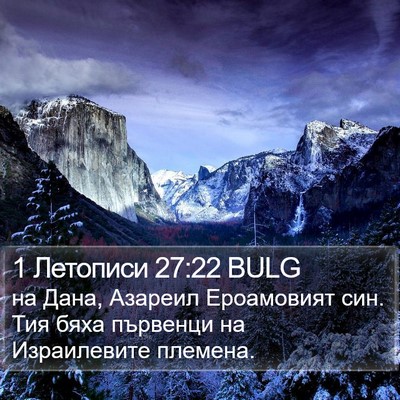 1 Летописи 27:22 BULG Bible Verse Image