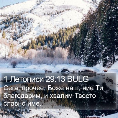 1 Летописи 29:13 BULG Bible Verse Image