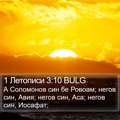 1 Летописи 3:10 BULG Bible Verse Image
