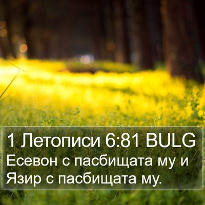 1 Летописи 6:81 BULG Bible Verse Image
