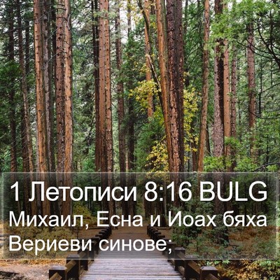 1 Летописи 8:16 BULG Bible Verse Image