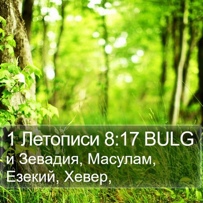 1 Летописи 8:17 BULG Bible Verse Image
