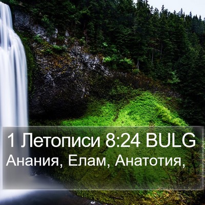 1 Летописи 8:24 BULG Bible Verse Image