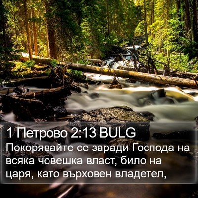 1 Петрово 2:13 BULG Bible Verse Image