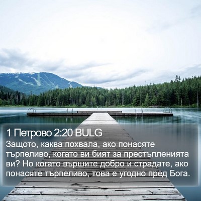 1 Петрово 2:20 BULG Bible Verse Image