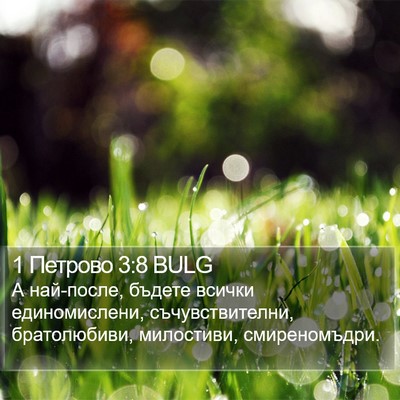 1 Петрово 3:8 BULG Bible Verse Image