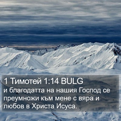 1 Тимотей 1:14 BULG Bible Verse Image