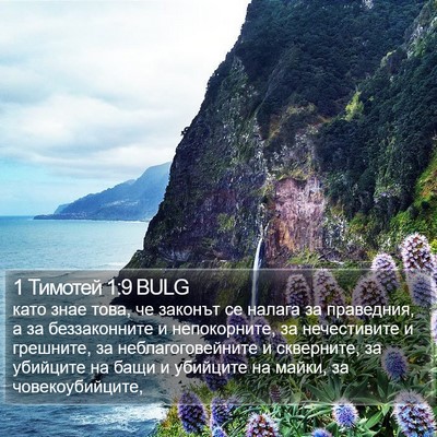 1 Тимотей 1:9 BULG Bible Verse Image