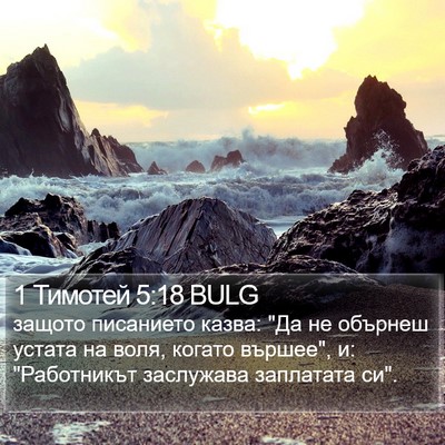 1 Тимотей 5:18 BULG Bible Verse Image
