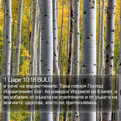 1 Царе 10:18 BULG Bible Verse Image