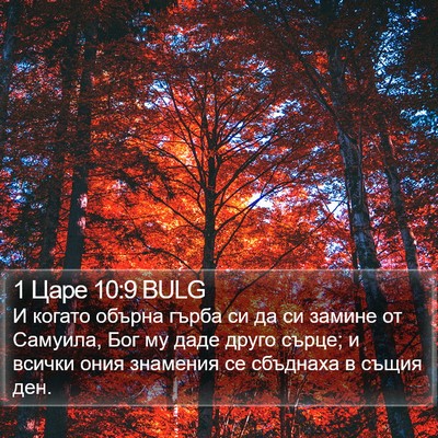 1 Царе 10:9 BULG Bible Verse Image