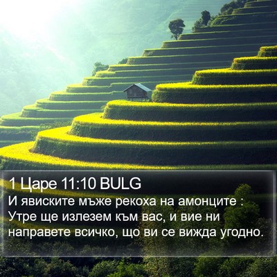 1 Царе 11:10 BULG Bible Verse Image