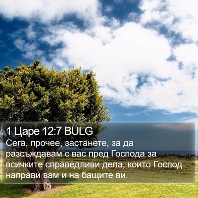 1 Царе 12:7 BULG Bible Verse Image