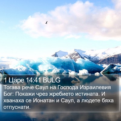 1 Царе 14:41 BULG Bible Verse Image