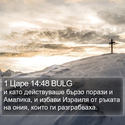 1 Царе 14:48 BULG Bible Verse Image