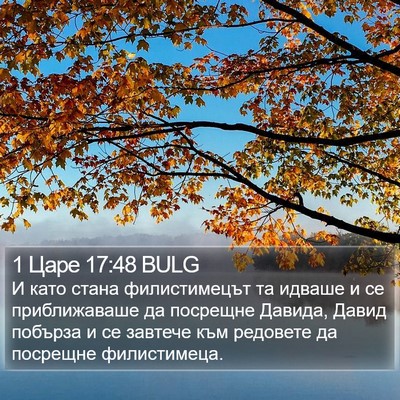 1 Царе 17:48 BULG Bible Verse Image