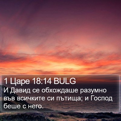 1 Царе 18:14 BULG Bible Verse Image